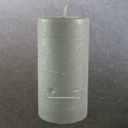 Broste Candles - 13.5cm x 7cm Grey Solid Colour Rustic Pillar Candles